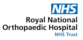 NHS Royal National Orthopaedic Hospital Logo