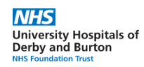 NHS University Hospitals of Derby & Burton Logo